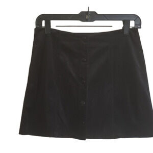 Chloe and Katie  black velvet/ velour look mini skirt . Size medium.